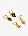 Aros Argollas Set Color Aros Argollas Set Pantera Vintage - Combinacion Multicolor