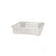 Set x2 Cesto rectangular calado Sanremo TRANSPARENTE