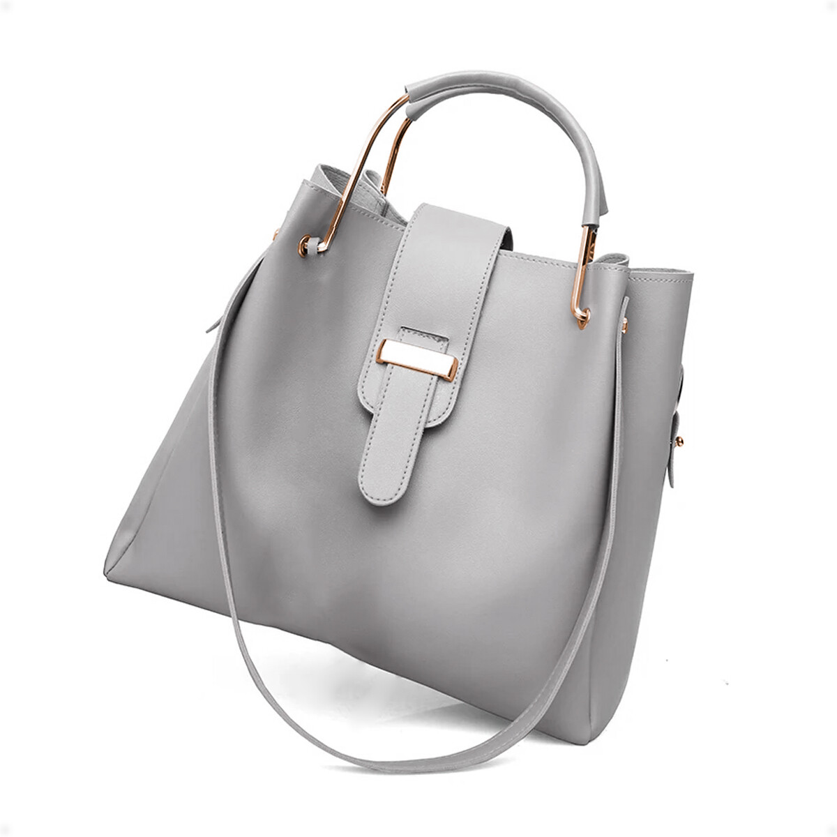 Bolso Cartera de Hombro y de Mano - Gris 