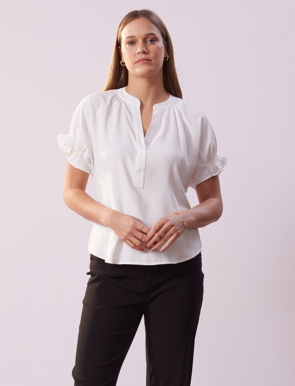 Blusa Frunce Espalda CRUDO