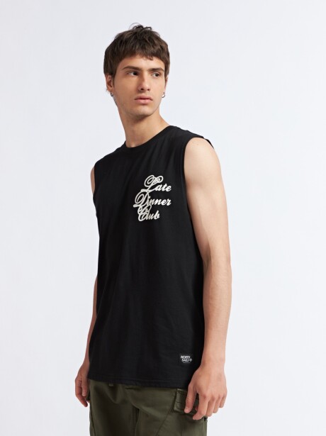 MUSCULOSA DIEGO NEGRO PRINT