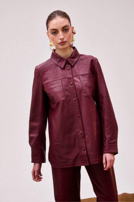 Camisa Joplin Burdeo Camisa Joplin Burdeo