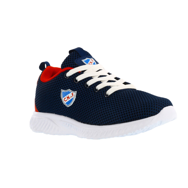 Championes Infantiles Nacional Run Basic Kids Azul Marino - Rojo