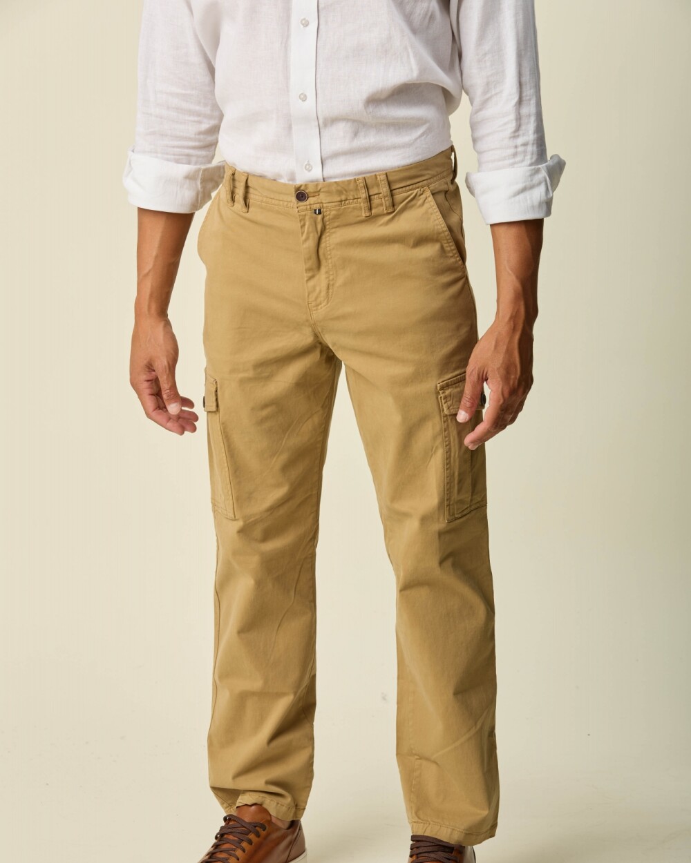 Pantalón Cargo Algodón Khaki