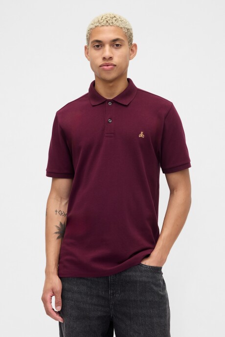 Polo Oso Brannan Hombre Tuscan Red