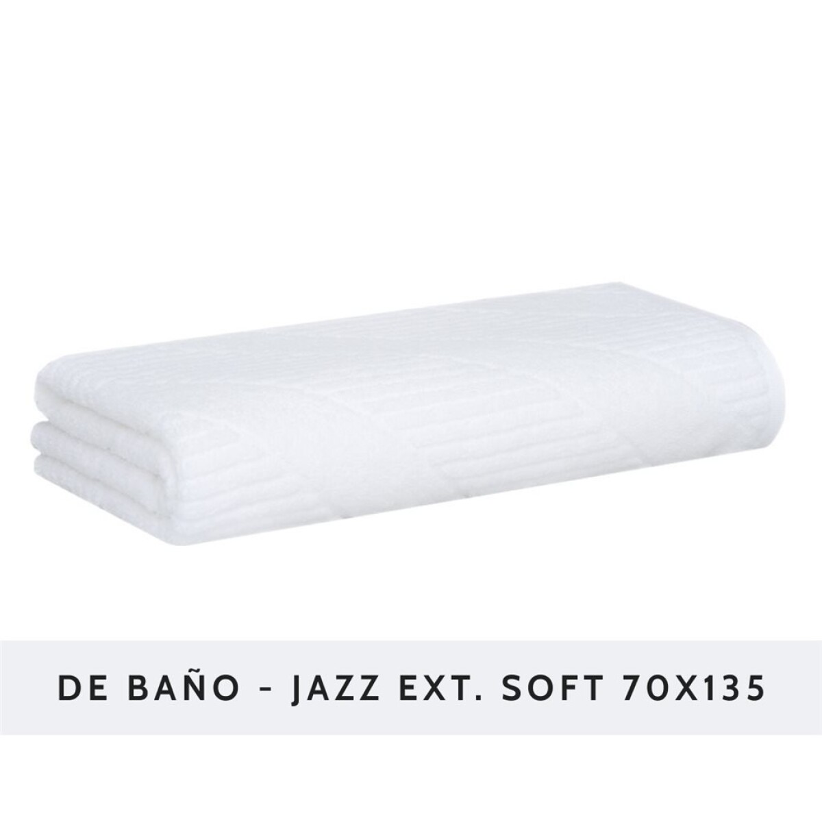 TOALLA BAÑO JAZZ EXT SOFT BUDDEMEYER - 420G/M2 1011BLANCO 70X135 