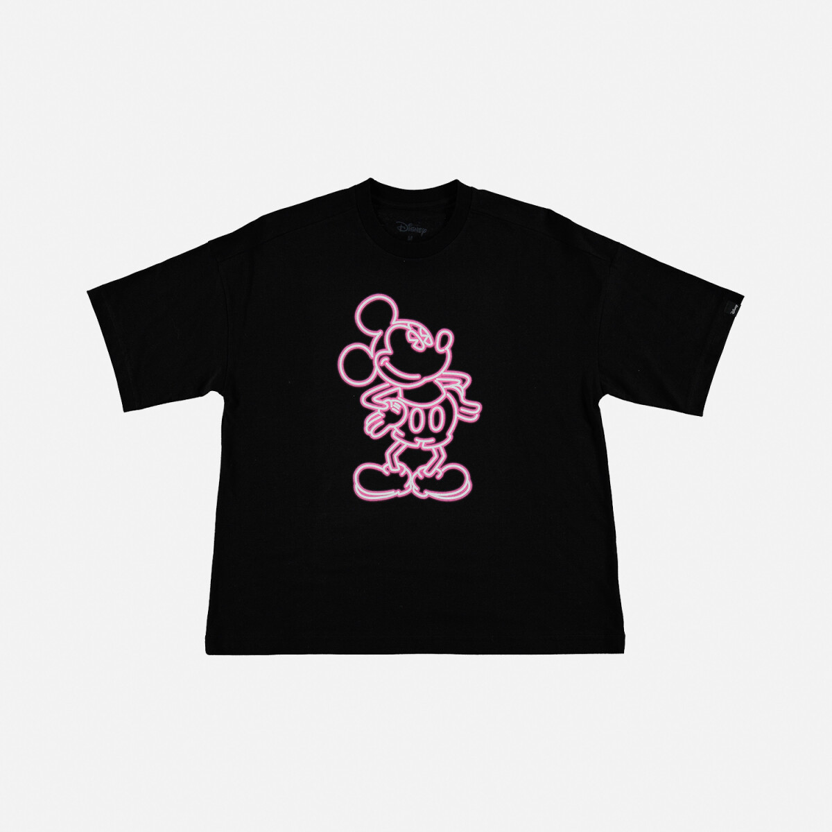 T-shirt de niña teen neon Mickey - NEGRO 