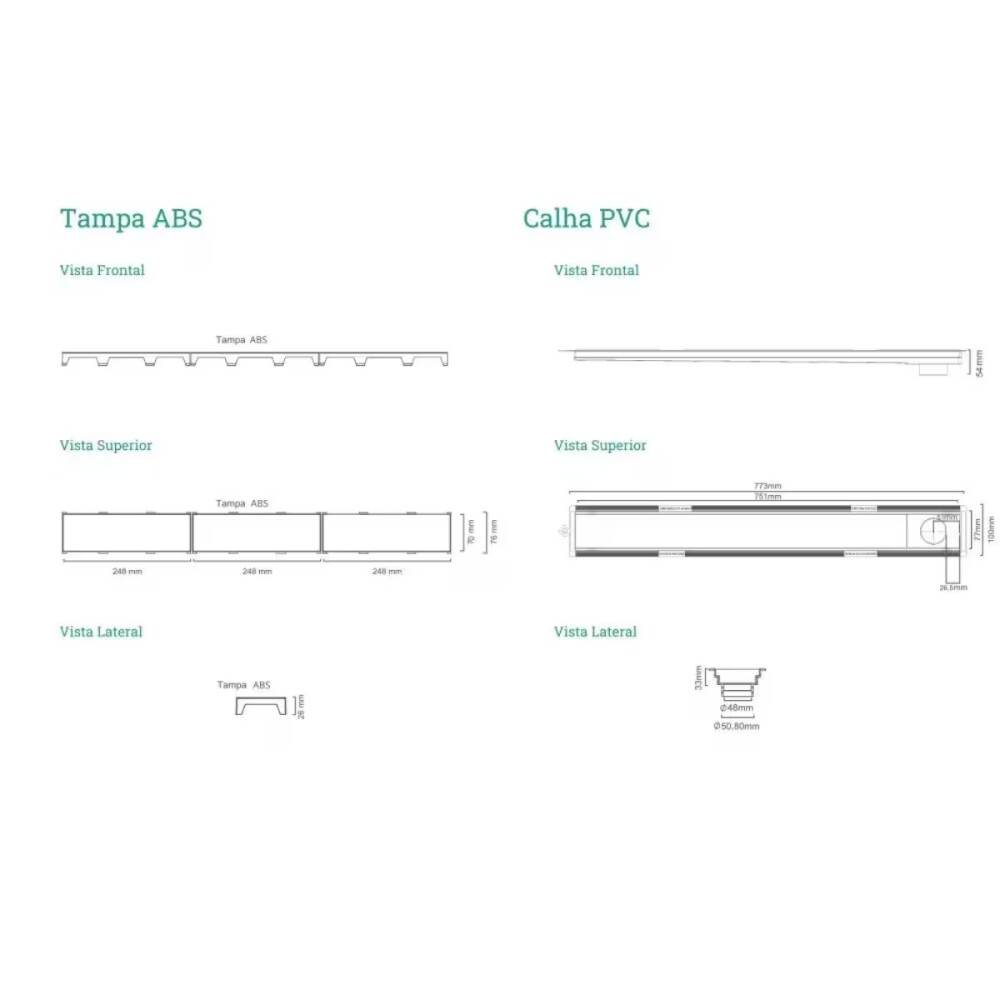 NOVII Receptaculo pvc c/sifon tapa negra75cm perforada Novii Receptaculo Pvc C/sifon Tapa Negra75cm Perforada