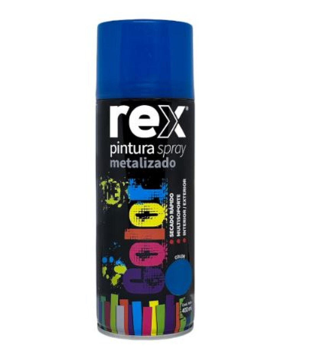 Pintura Aerosol Spray Colores Metalizados Secado Rápido - Azul 