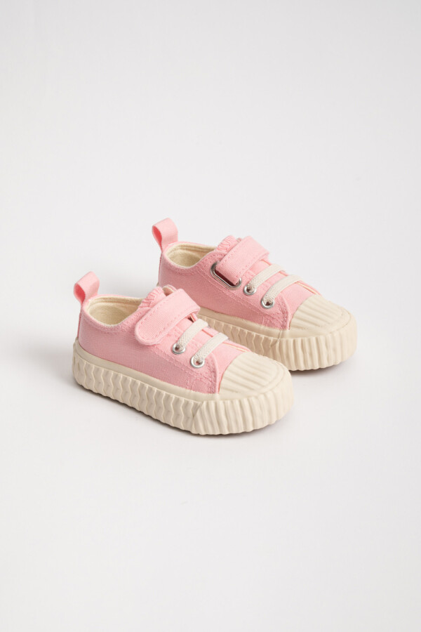 Zapatilla Deportiva Deportiva Acordonada Rosada