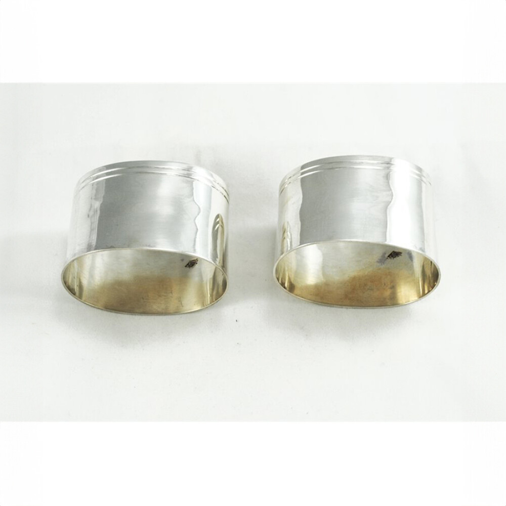 Par de servilleteros en plata Par de servilleteros en plata