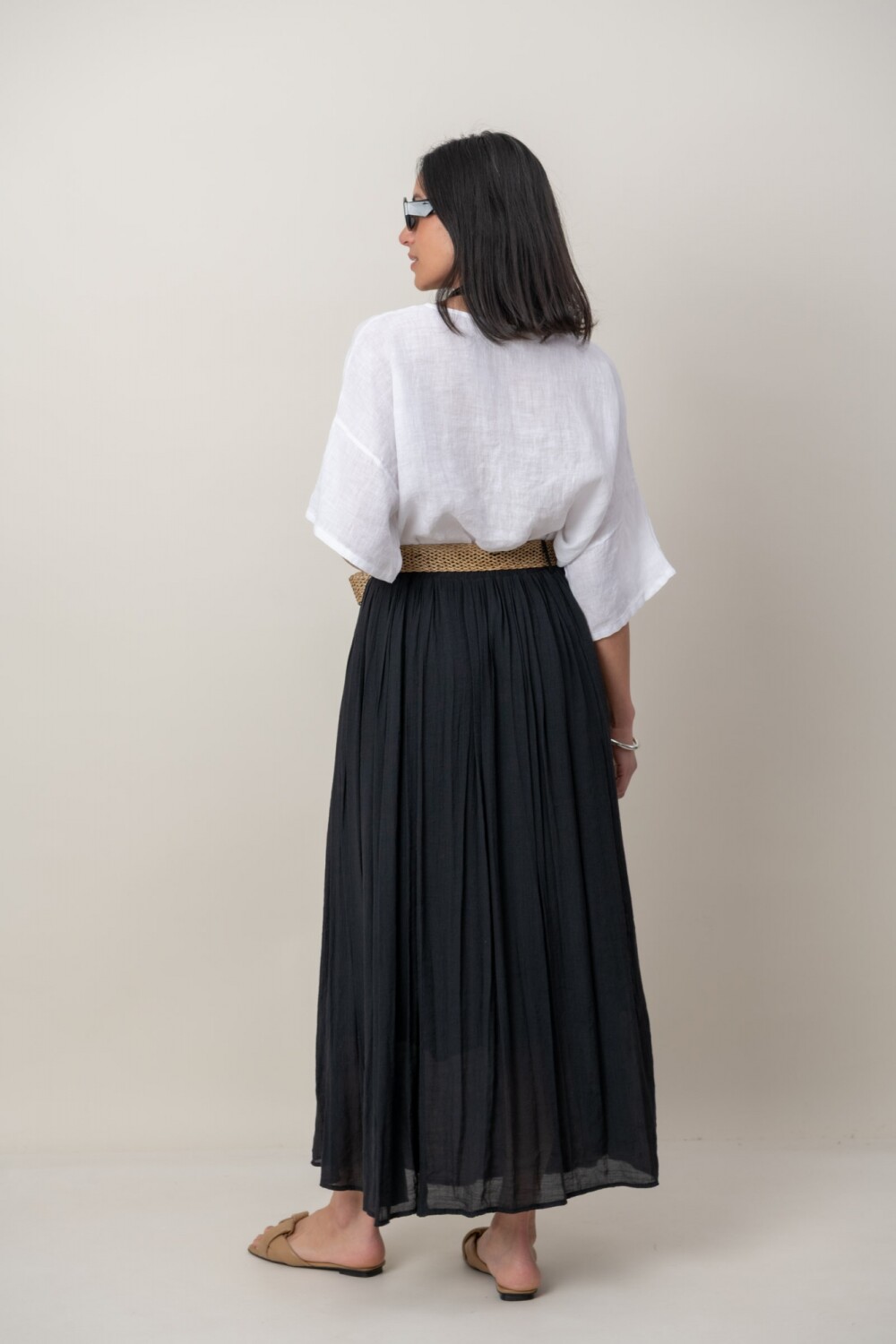 POLLERA MIDORI Negro