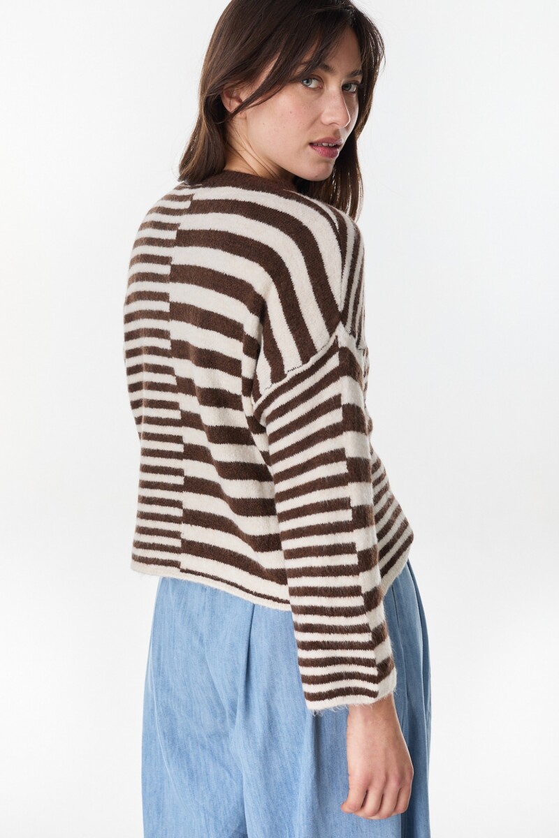 Sweater Calipso Chocolate/Crudo