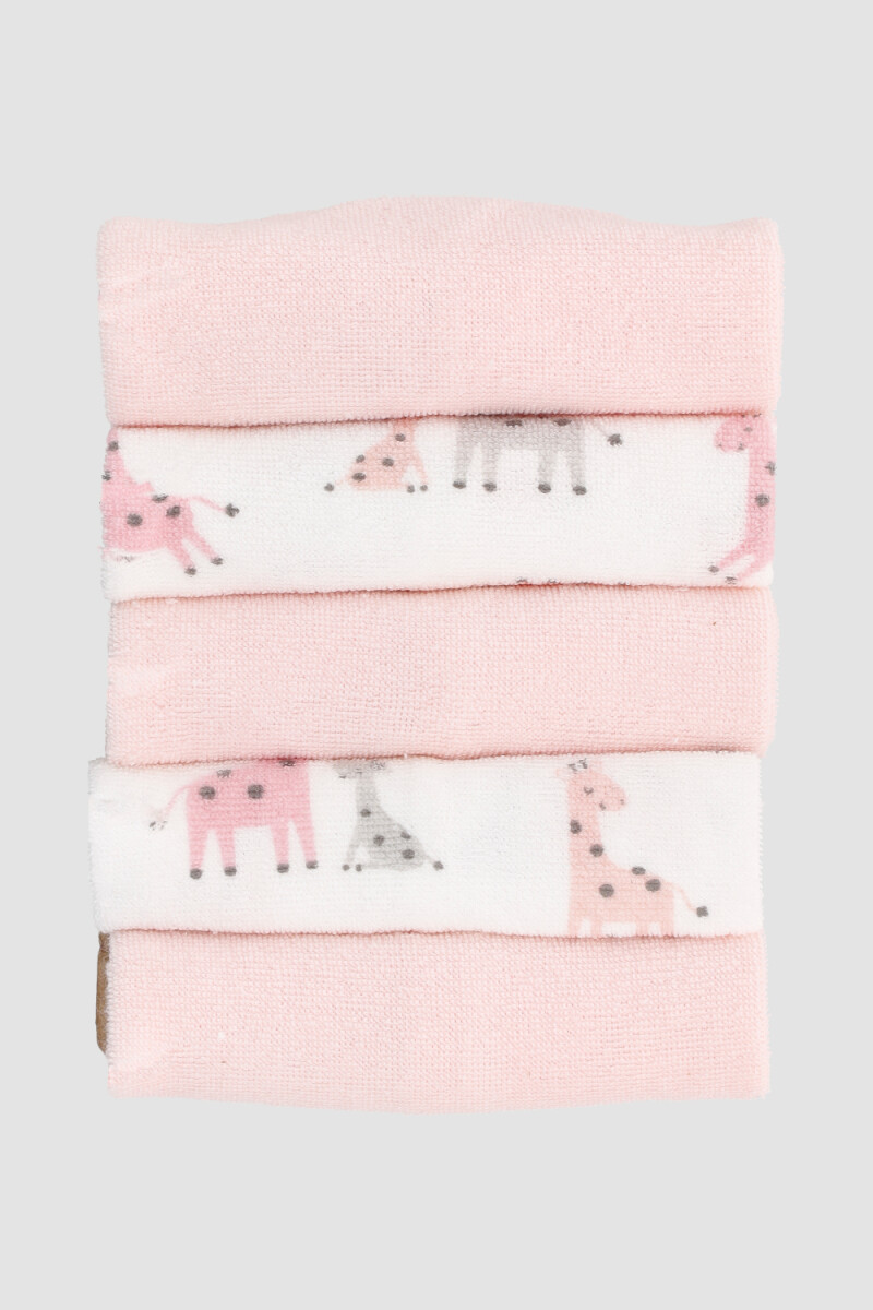 Set 5 babitas <br /> nenas Rosado