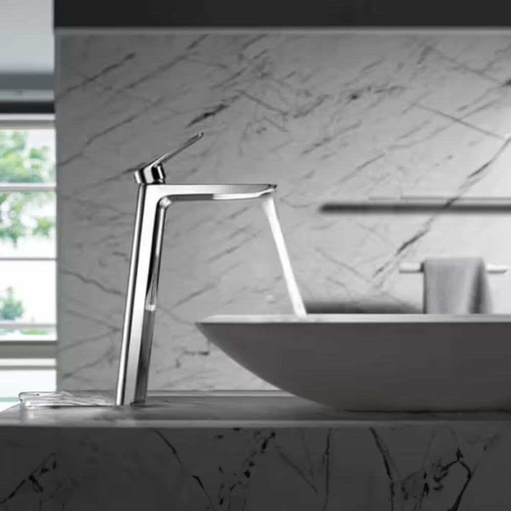 Grifería de lavatorio Monocomando alto de mesada Puelo Cromado Grifería De Lavatorio Monocomando Alto De Mesada Puelo Cromado