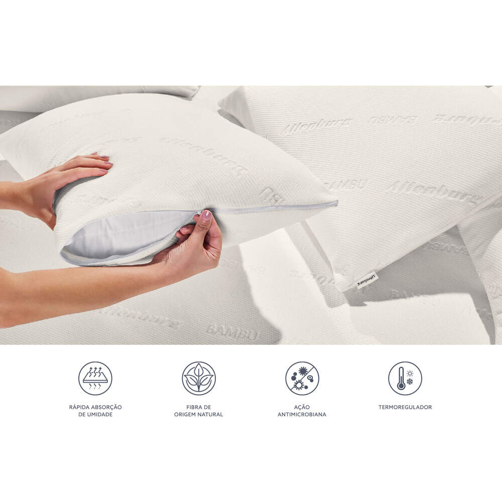 PROTECTOR DE ALMOHADA BAMBU FIBRA BLANCO ALTENBURG