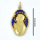 Medalla Virgen En Oro 18K Y Esmalte Traslúcido Medalla Virgen En Oro 18K Y Esmalte Traslúcido