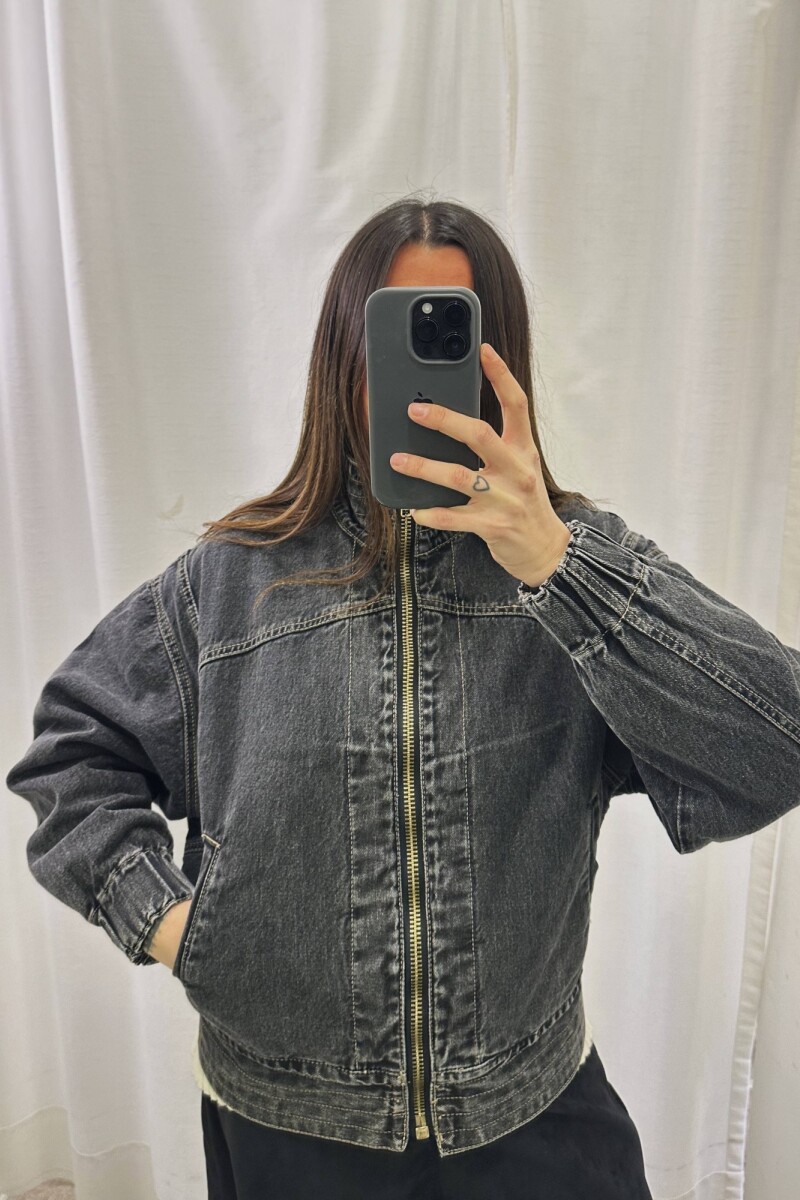 Campera Grunge Gris