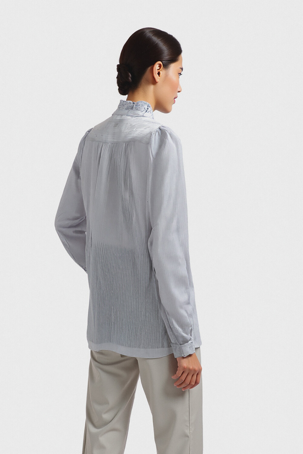 Camisa Sadini Celeste Claro