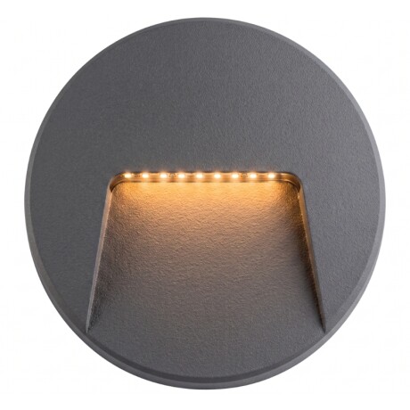 ARTEFACTO EXTERIOR DE PARED REDONDO MOREIRA 3W Luminaria De Exterior De Pared Redondo Moreira 3W Gris