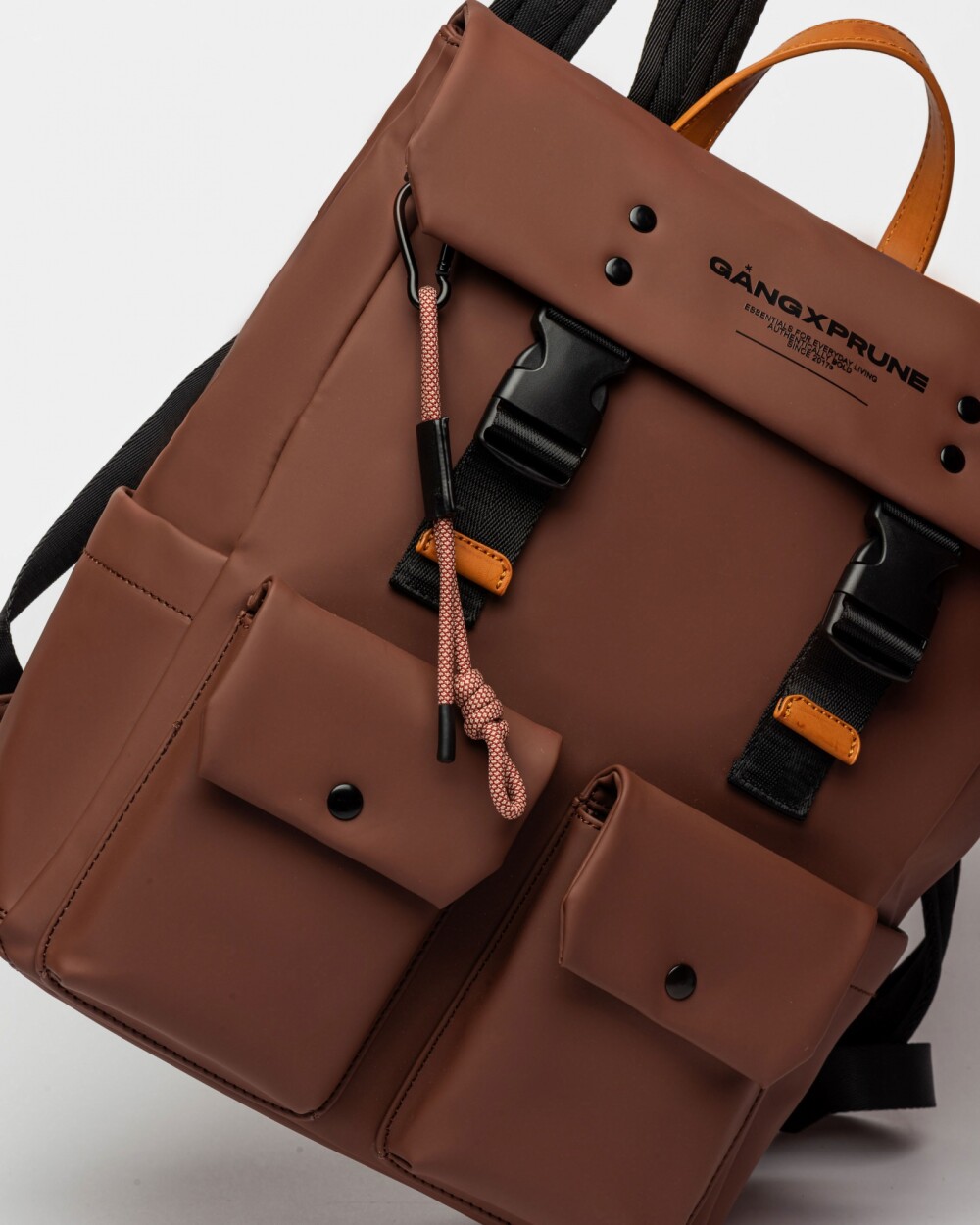 Mochila J Gang En Efecto Cuero Marron