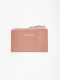MONEDERO TARJETERO FLAT ROSADO