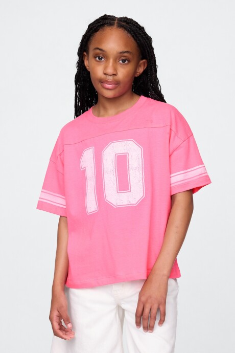 Remera Gráfico Niña May Pink