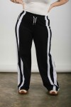 Pantalón Maca con franjas Negro