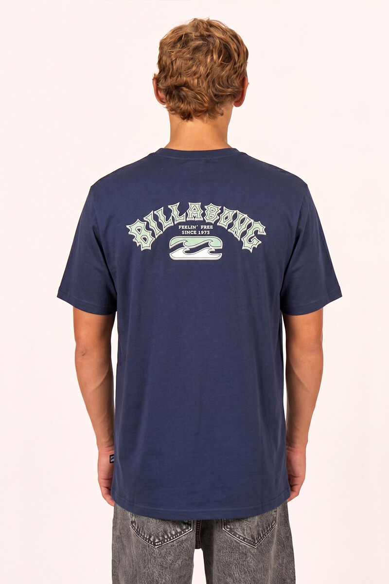 REMERA HERITAGE TEE A-azul