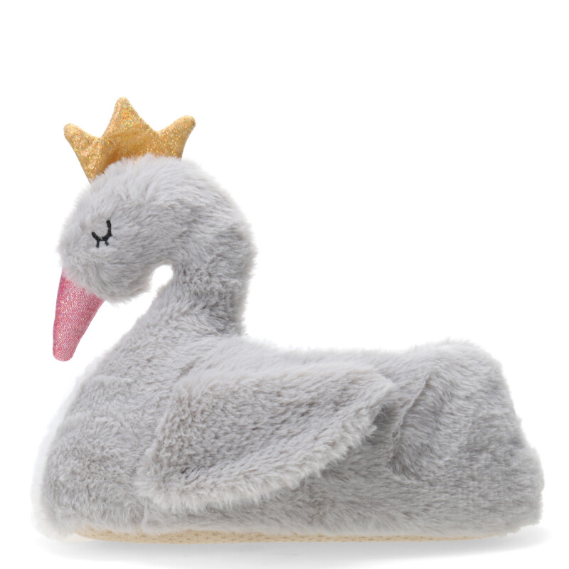 Pantuflas de Niña MINI Miss Carol cisne Gris