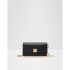 AREANNA GOLD SYNTHETIC BLACK LEATHER