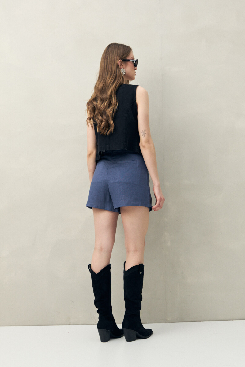 SHORT LEOPOLD Indigo