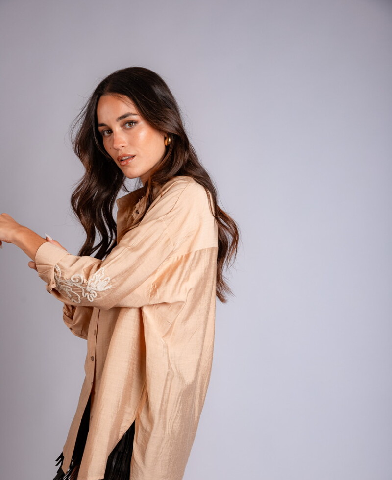 Camisa Mikonos beige