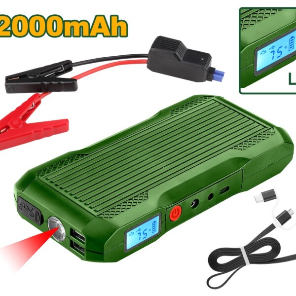 Arrancador Inalámbrico 12V 12000mAh Jadever Arrancador Inalámbrico 12V 12000mAh Jadever