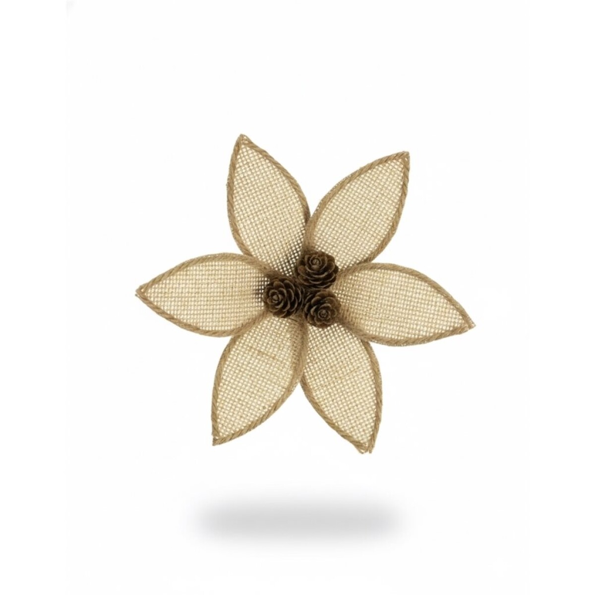 FLOR NAVIDEÑA PIÑAS ARPILLERA RUSTICA 24 CM. 