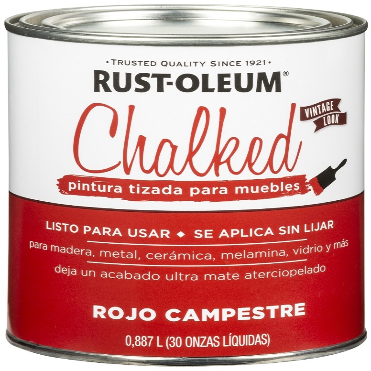 RUTS OLEUM BROCHABLE ROJO CAMPESTRE 0.887 LT 