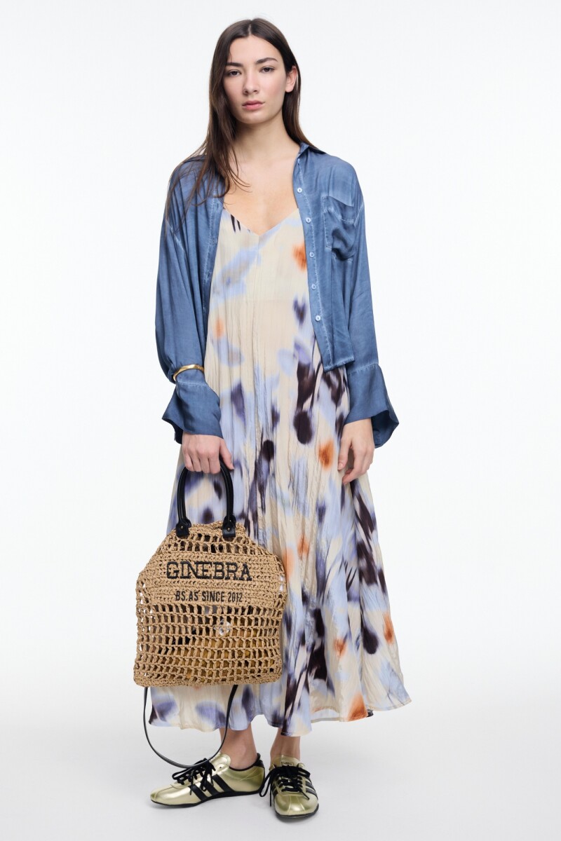 CAMISA BOLSILLO ML Azul