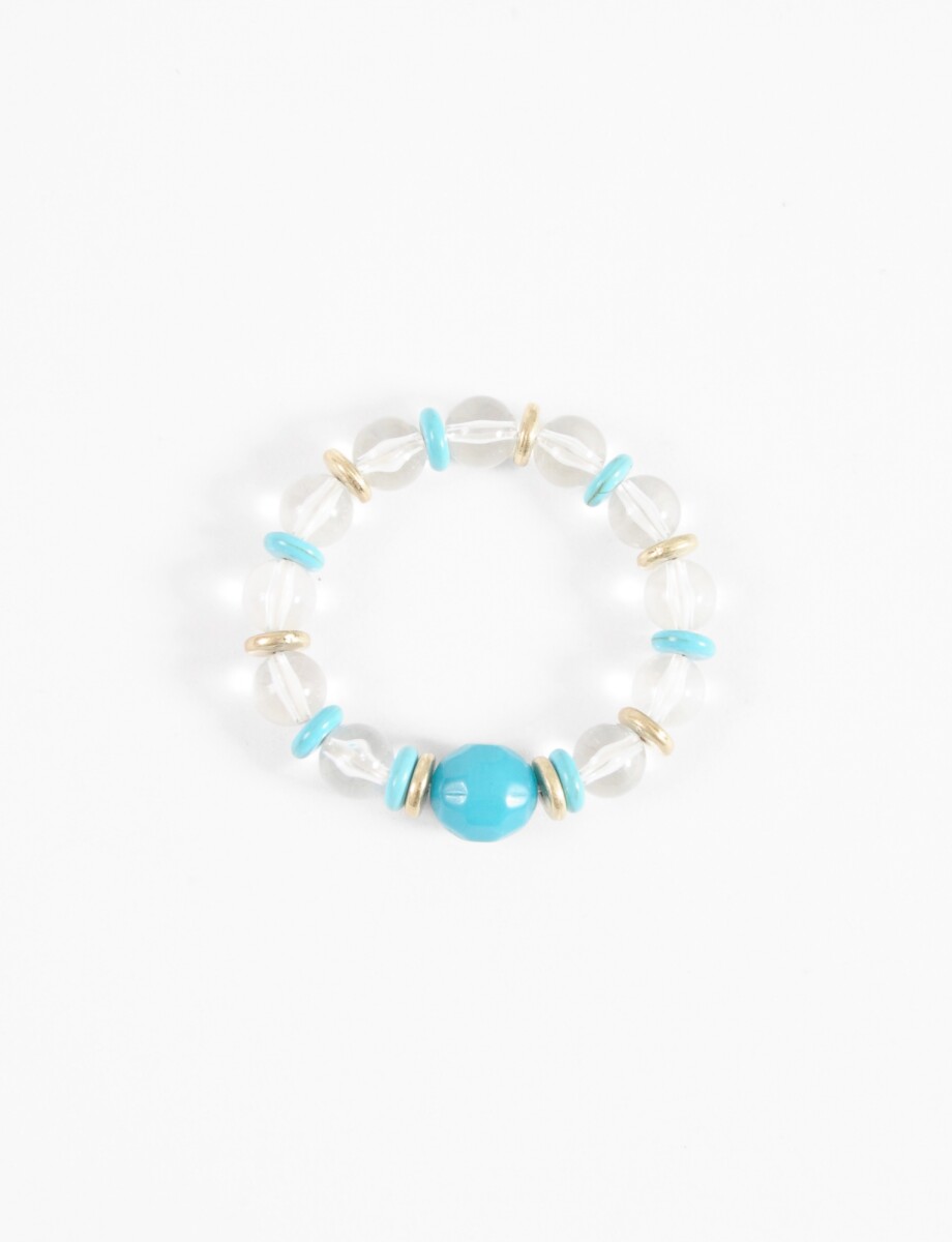 Pulsera borlas transparente - transparente 