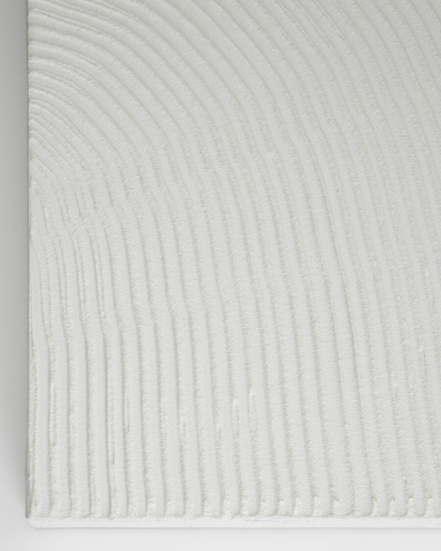 Lienzo Adelta rayas blanco 80 x 110 cm Lienzo Adelta rayas blanco 80 x 110 cm