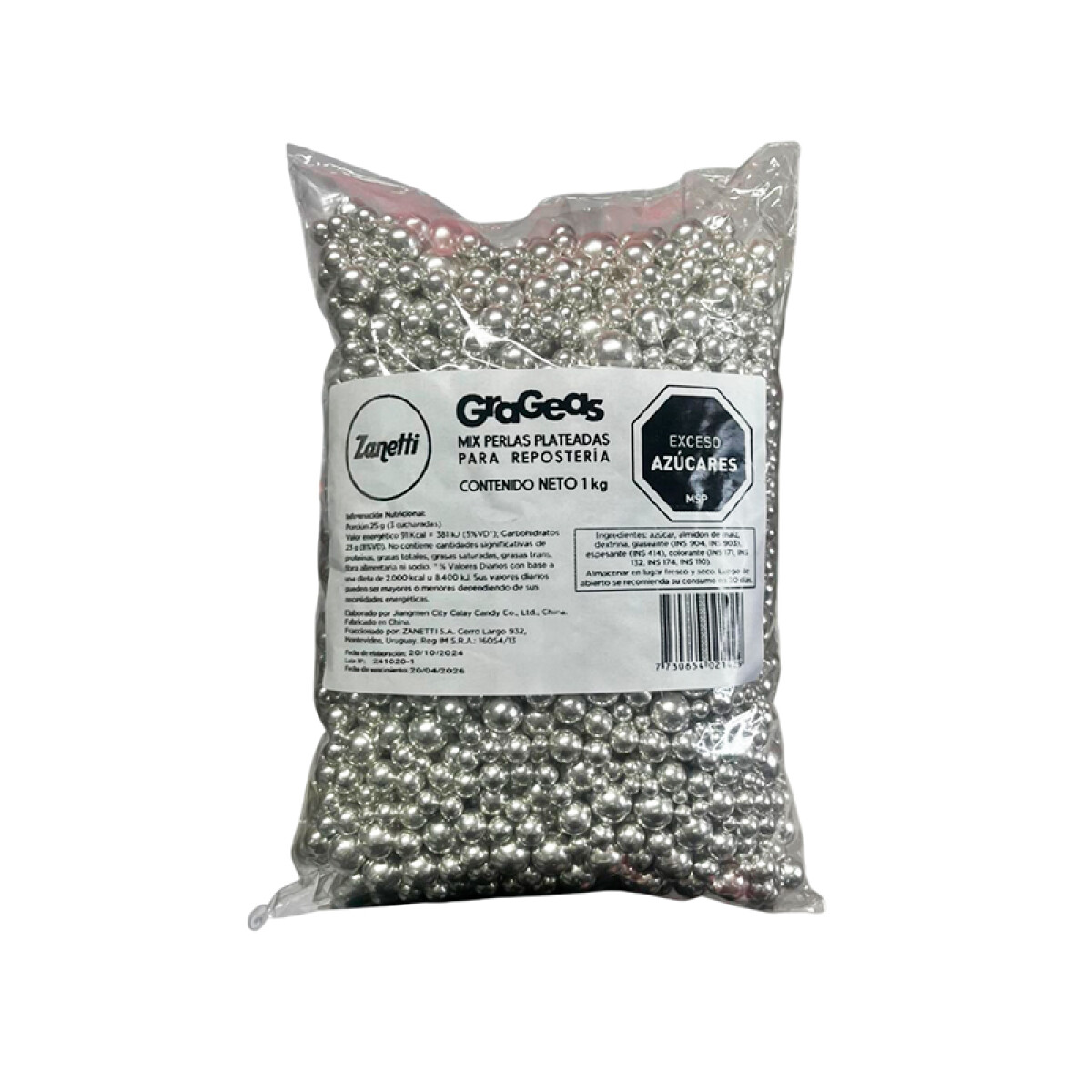 Mix Perlas Plateadas 1 Kg 