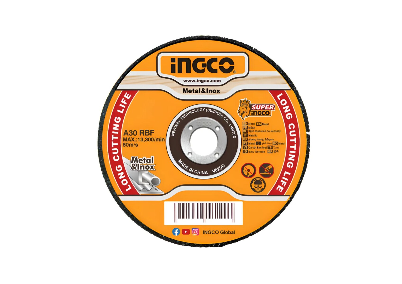 Disco 4 1/2 X 1mm Ingco 