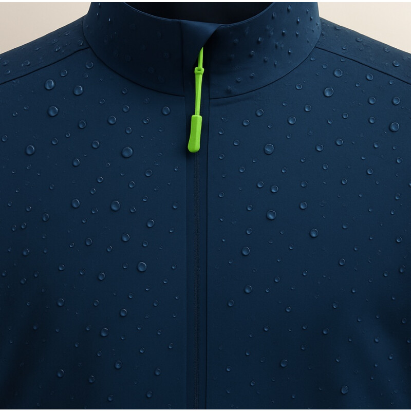 Campera Rompeviento e Impermeable Elastizada Unisex Azul