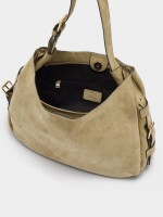 Bolso De Hombro Con Hebillas Laterales camel
