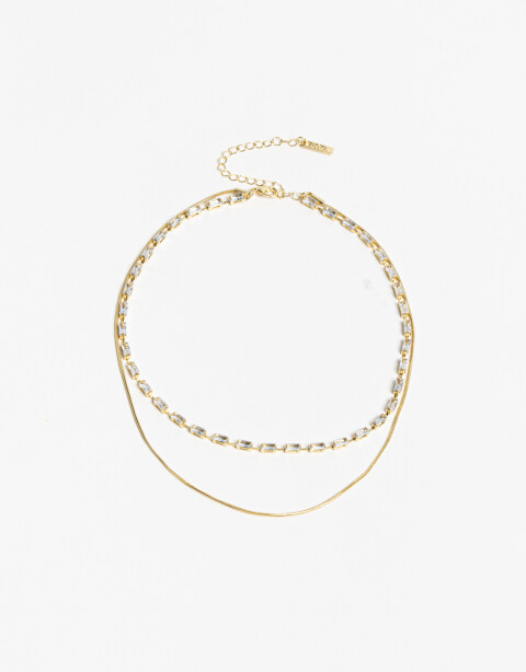 Collares Cortos Strass Collares Cortos, Statement Night - Dorado