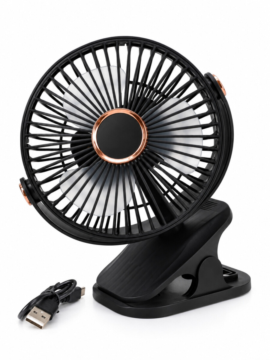 VENTILADOR DE ESCRITORIO 5 NIVELES - NEGRO (V) 
