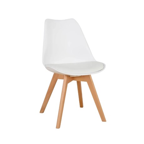 Silla Eames Tapizada Blanco