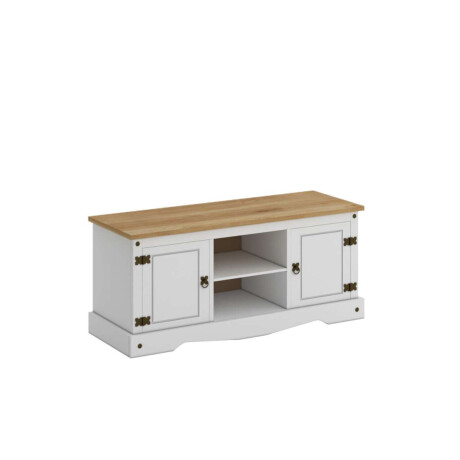 Rack 2 puertas 1 Estante 160cm Linea Mexicana Blanco