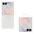 Funda Magnética De Silicona Con Anillo Para Samsung Galaxy Z Flip8 TRANSPARENTE