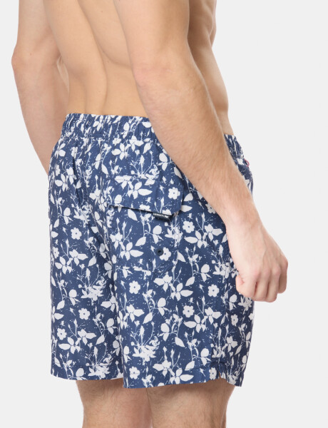 SHORT DE BAÑO ESTAMPADO Azul