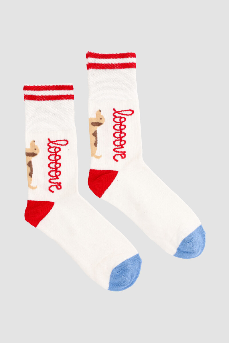 Medias de algodón con diseño con sujecion suave en puño - Variante 31 